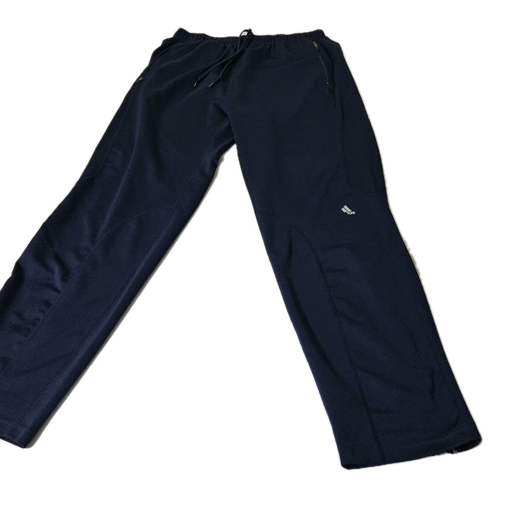 Vintage Adidas ClimaCool Y2K Track Pants Mens XL Blue Soccer Gym Zip Leg